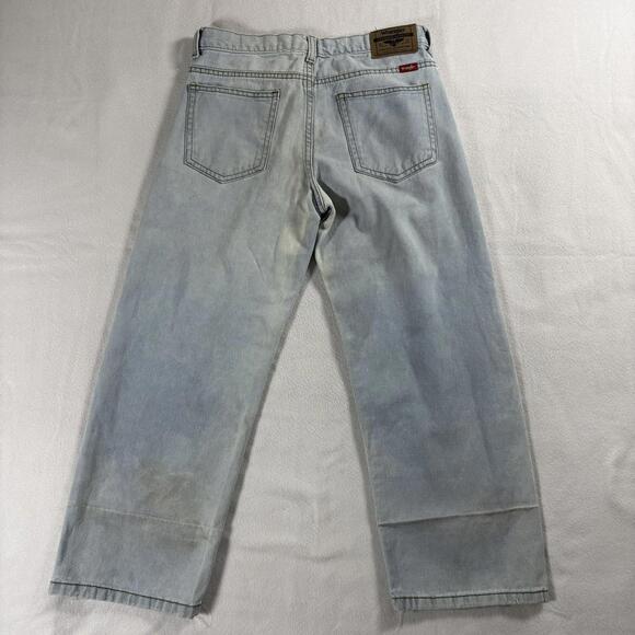 Wrangler Vintage Loose Fit Light Wash Jeans Youth 10 Husky 90s Denim Street Wear - Picture 8 of 9
